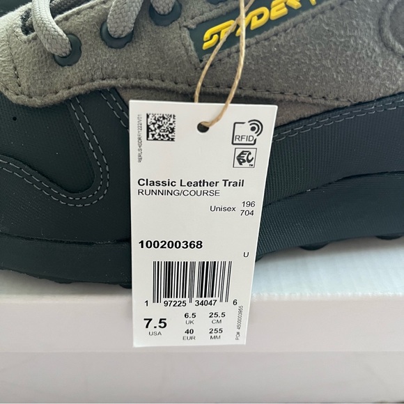 NWT Reebok Classic Leather Trail X Spyder Sneakers unisex size 7,5 - Picture 16 of 16